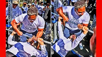 "Zohran Mamdani EPIC Bench Press FAIL 😂💥 Men’s Day Brooklyn Crowd Shocked!"