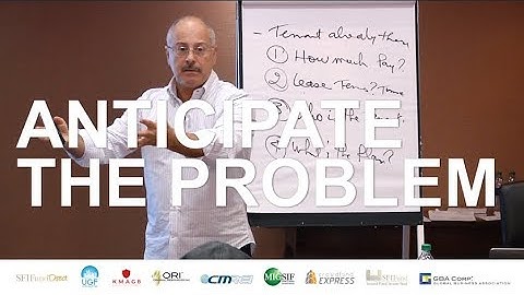 Anticipate the Problem