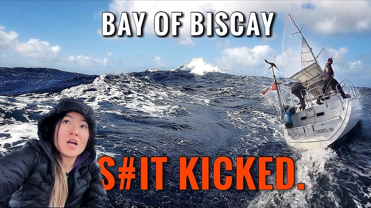 ROUGH SAIL – BEATING our way across the BAY OF BISCAY – Ep 140