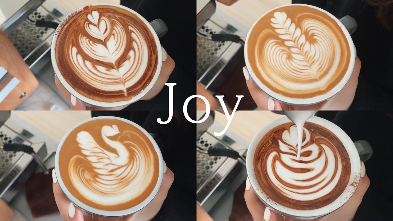 ⁣BARISTAJOY ☕️ Make your own Latte art Tulip, Rosetta, Swan