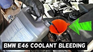 HOW TO BLEED COOLING SYSTEM ON BMW E46 330i 325i 328i 323i 325ci 330ci 323ci