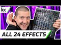 Mackie ProFX10v3 Audio Effects Demo - All 24 FX Test