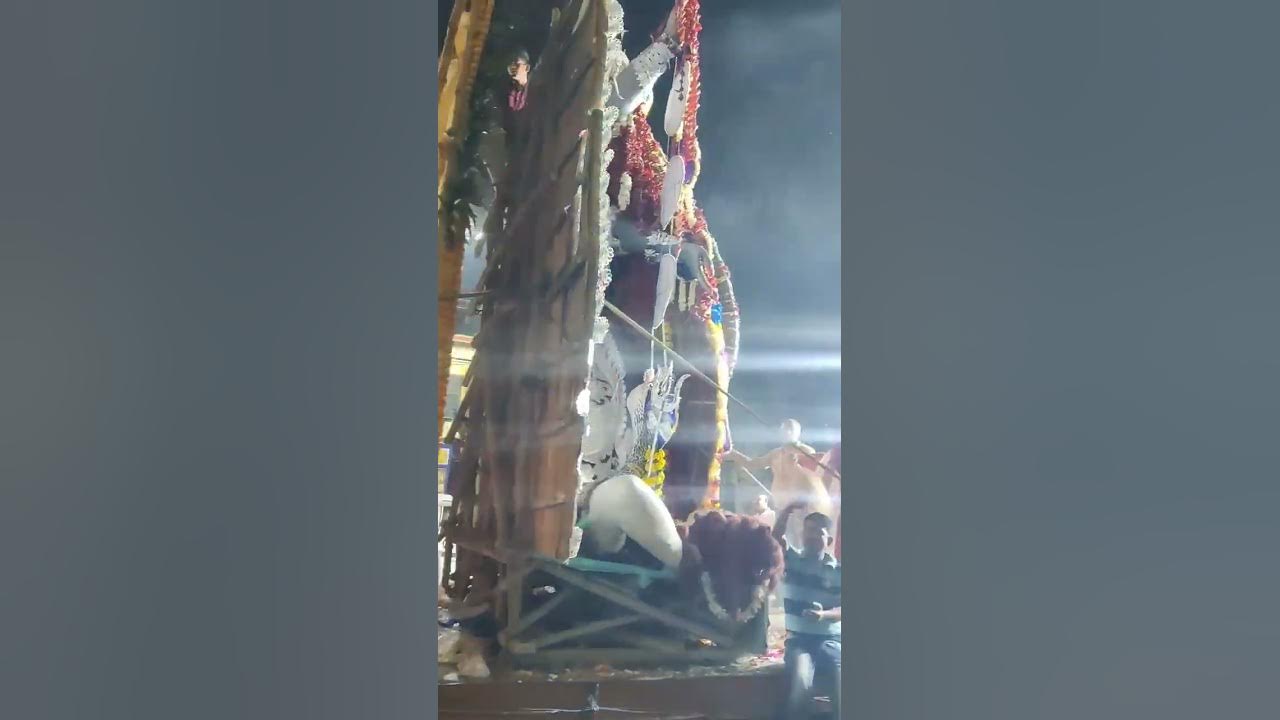 Somen Mitra kali idol immersion video || #kalipuja #dangerous #mahakali #reels #viral #shorts #story