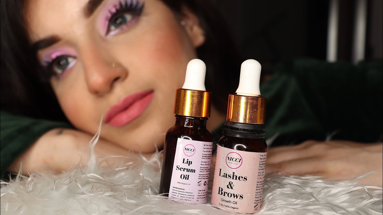 Nicci Skin Care Review of Lip Serum Oil and Lashes & Brows Growth Oil