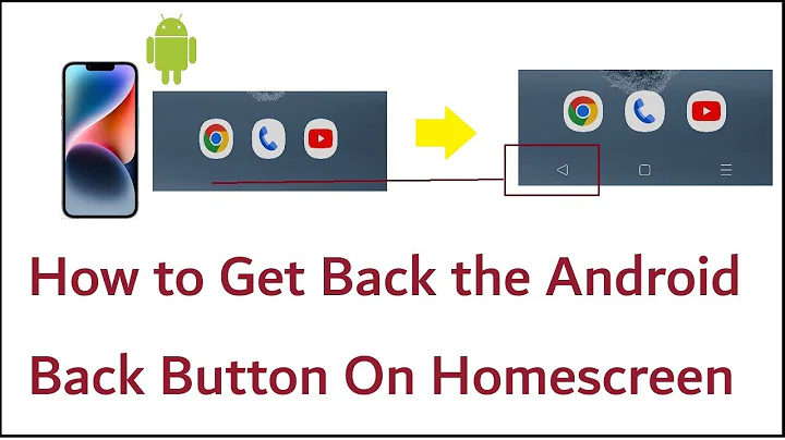 How to Get Back the Android Back Button On Homescreen | If Back Button Missing
