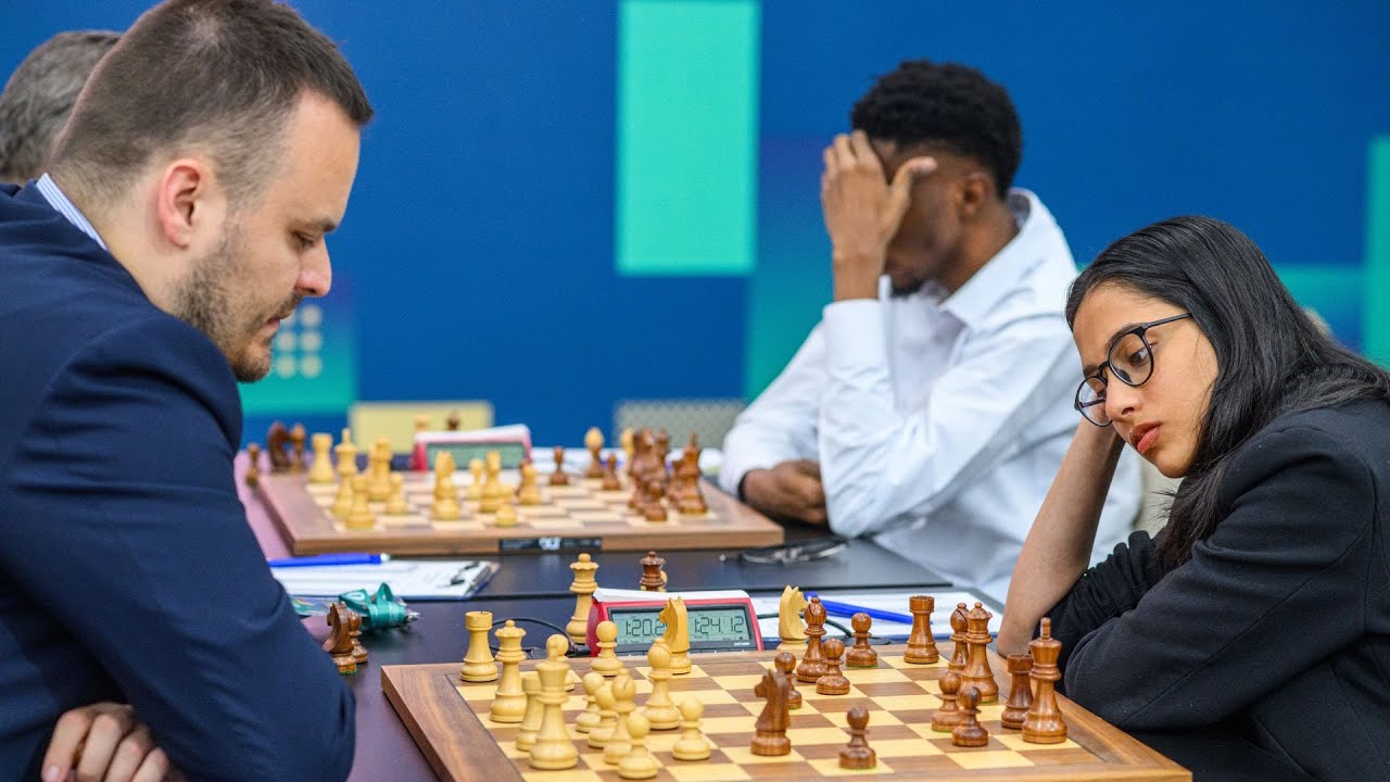 Divya holds 2650 GM with ease! | Aleksander Indjic vs Divya Deshmukh | Grand Swiss 2025