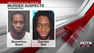 One man charged, another wanted for Washington murder