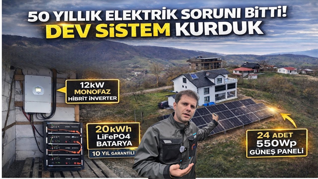 Düşük Voltaj Problemi Nasıl Çözülür? (Gerçek Saha Uygulaması) | Hibrit GES Çözümü