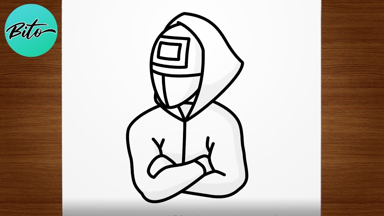 Como desenhar o guarda quadrado de Round 6 (Squid Game) - Netflix ...