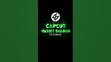 CAPCUT | OBJECT SHADOW TUTORIAL 🔥💀 || #shorts #tutorial