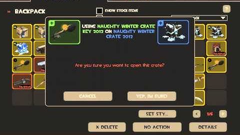 TF2: Unboxing 2012 Naughty Crates