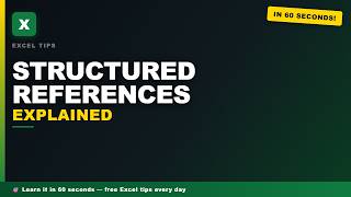 Excel Table Structured References Explained 2024
