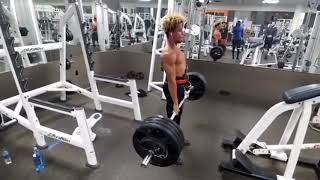 455 X 1 Deadlift 19 year old teenager 155 LBs 67 Kg Bodyweight