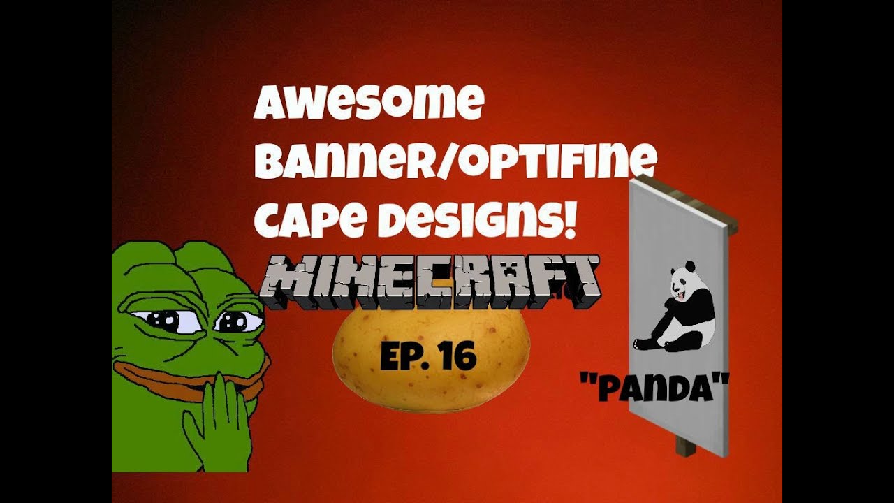 Awesome Banner Optifine Cape Designs Ep 16 Panda Youtube
