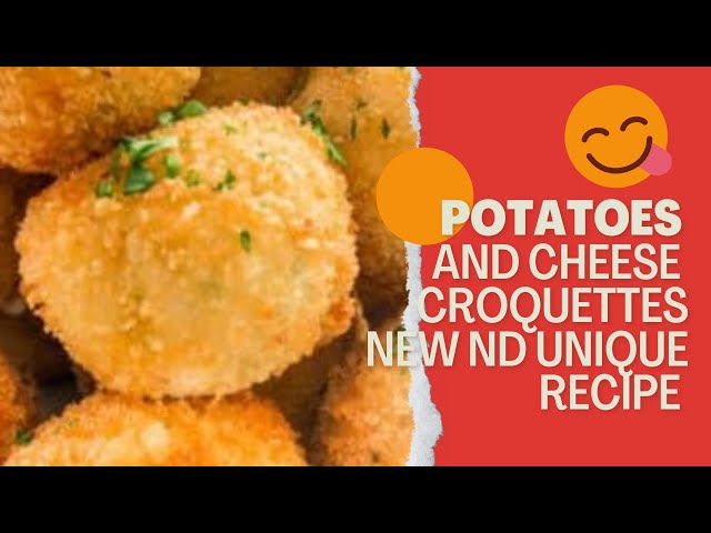 Potatoes and Cheese Croquettes, No chicken no egg nd crispy snack - YouTube