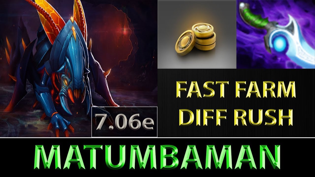 MATUMBAMAN [Weaver] Diffusal Blade Rush ► Dota 2 7.06e