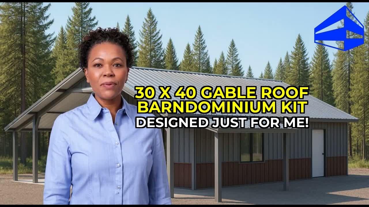 Build Your Dream: Ultimate 30x40 Gable Roof Barndominium Kit! - YouTube