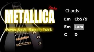 Power Ballad Metallica Style Guitar Backing Track 48 Bpm Highest Quality chords