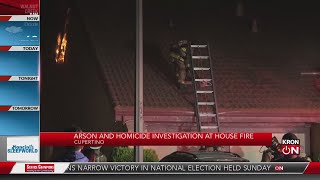Arson and homicide investigation at Cupertino house fire