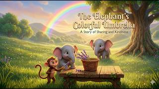 The Elephant’s Colorful Umbrella  | Heartwarming Moral Story for Kids | Kindness & Sharing Story