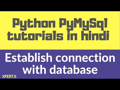 2. Python MySQL connector tutorial in Hindi -  establish connection with the database