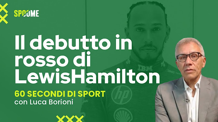 Il debutto in rosso di Lewis Hamilton