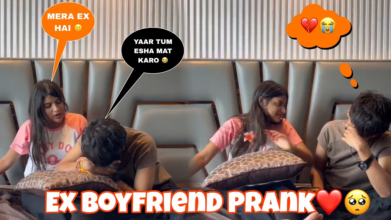 Ex Boyfriend Prank On Boyfriend ❤️🥺|| गोलू रोने लग गया 💔😭|| Gone Emotional 😭|| #prank #love 