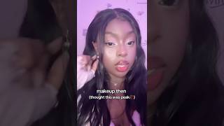 Makeup Before (2024) and Makeup now (2026) #makeuptransition #makeuptransformation #makeupgoals