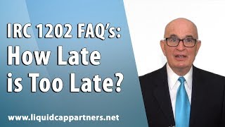 1202 Faqs N8 How Late Is Too Late To Tax Adventage Of Capital Gain Tax Exclusion Under Irc 1202?