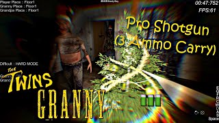 Granny Chapter One PC in The Twins Atmosphere With Pro Shotgun (Carry 3 Ammo) On Impossible Mode