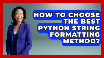 How To Choose The Best Python String Formatting Method? - Python Code School