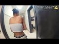 She was shackled. GEEZ: Cops
