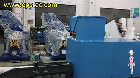 50kg/hour polystyrene compactor machine testing video