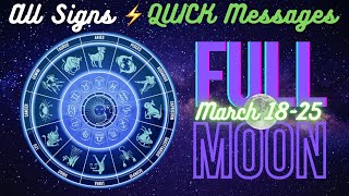 🧜‍♀️ALL SIGNS🔮 QUICK Messages, Check-in⚡️Love, Career, General 🌕Full Moon & BEYOND •Tarot Reading