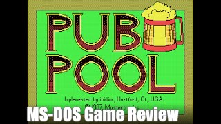 Pub Pool - 1987 - MS-DOS Game Review