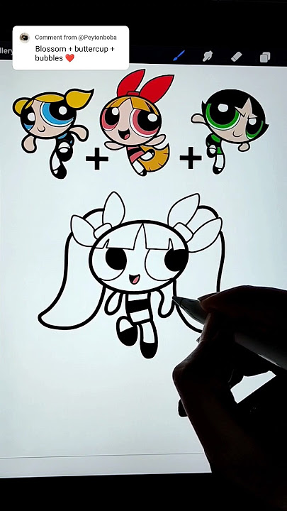 A NEW POWERPUFF GIRL?? which color did you like? #powerpuffgirls #cute #drawing #blossom #buttercup
