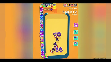 BOUNCE MERGE 2048 - Asmr Gameplay (Level Up Balls, Reach 32k) Math Games Numbers b1