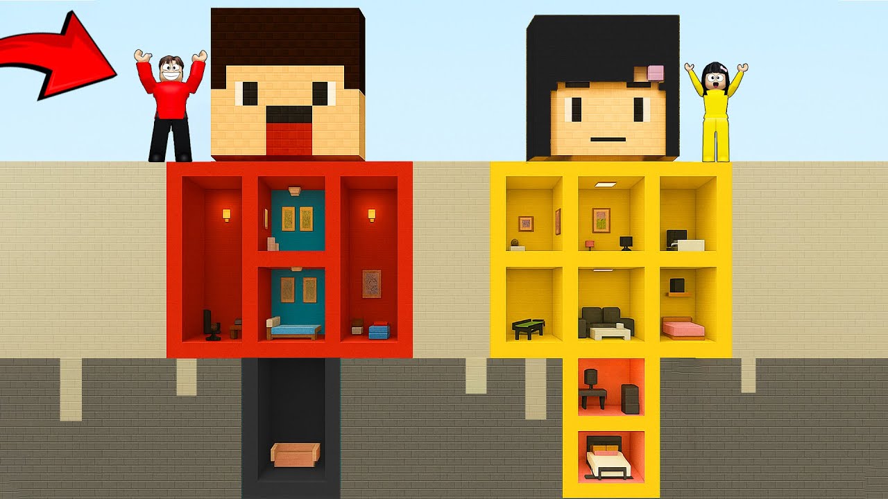 Yuta Mio Buat Rumah Rahasia Di Dalam Patung Gaya Minecraft | ROBLOX