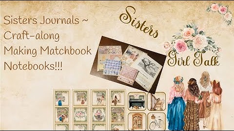 Craft-along! Making Matchbook Notebooks!!!