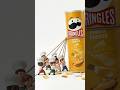 Tiny Chefs vs GIANT Viral Chocolate Pringles Block! 🍫🤤 Little Kitchen ASMR