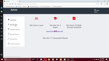 online exam system in java spring hibernate