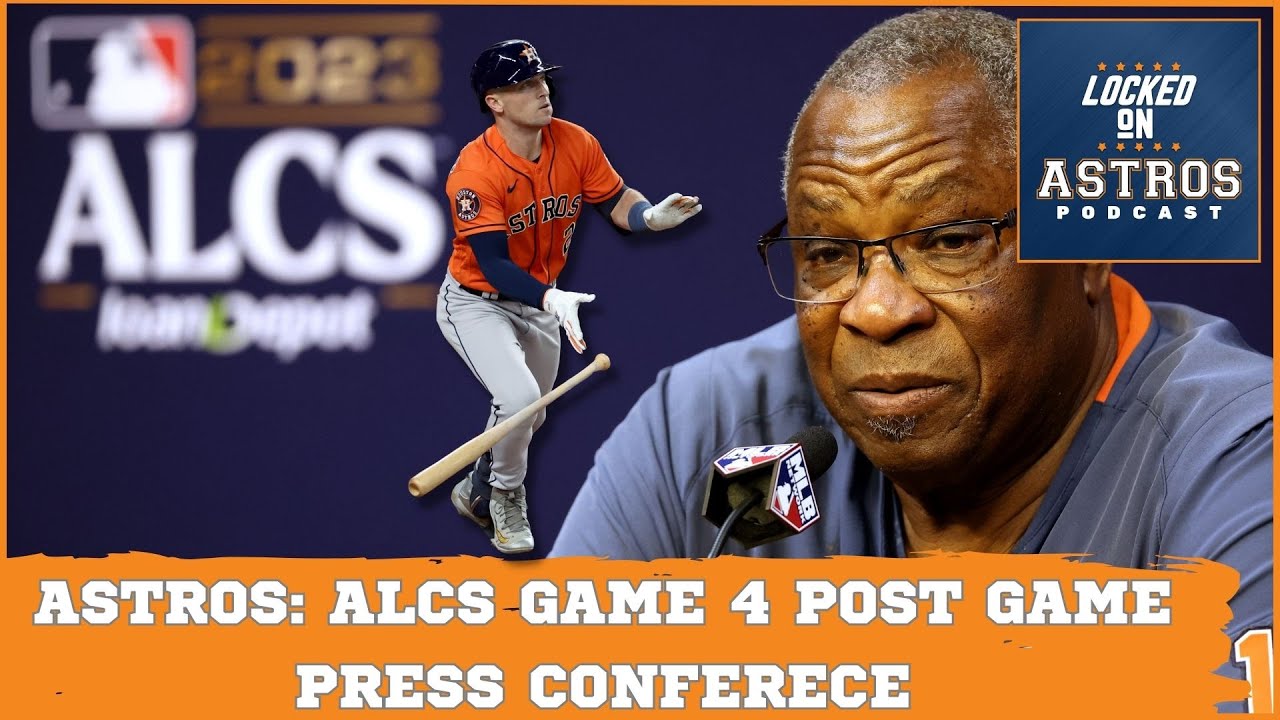 ALCS Game 4 Astros Postgame Press Conference Dusty Baker and Alex