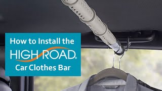 High Road Car Clothes Bar for Moving, Road Trips and College Transport