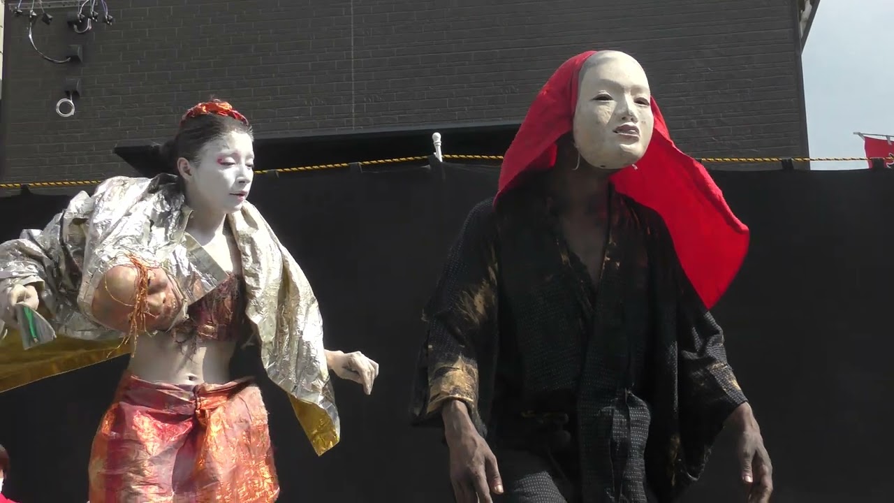 4k】 2022年第43回#大須大道町人祭 #金粉ショウ #大駱駝艦 （路上