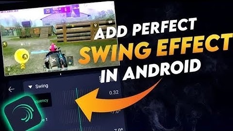 How To add Swing Effect in Alight Motion | Add Swing Effect in Pubg Montage | Alight Motion | Hindi