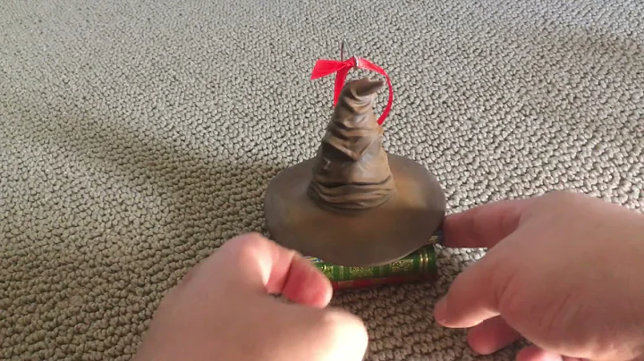 my short review of the hallmark keepsake harry potter sorting hat ornament.  Talks and moves. Cool