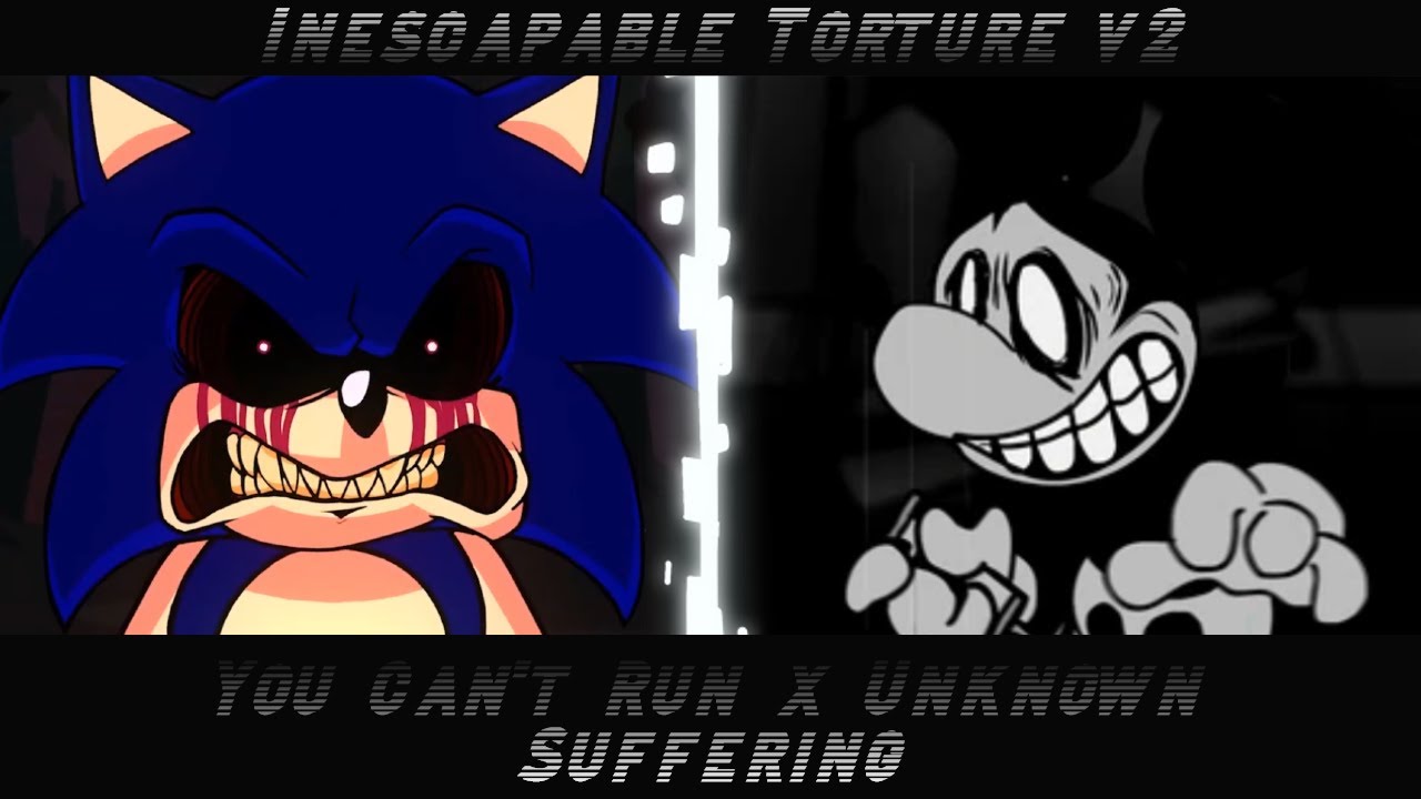 FNF Mashup Remake - Inescapable Torture v2 [You Can't Run x Unknown Suffering V2]