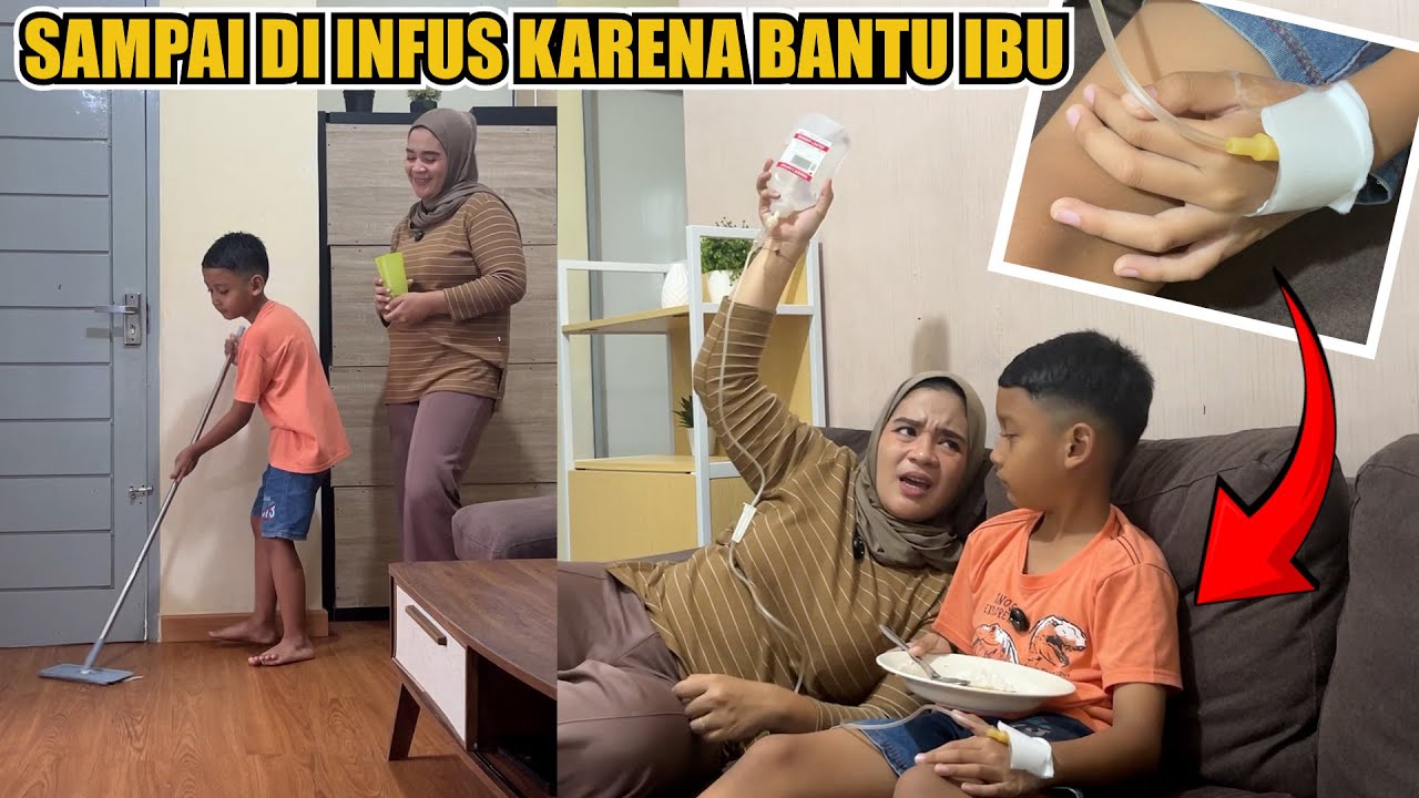 Azufi Sampai di Infus Karena Kecapaian Bantu Ibu di Rumah dan di Marahi