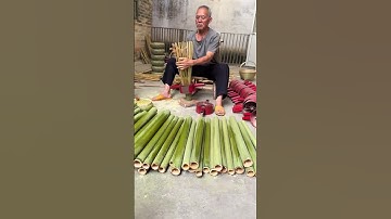 Quick way to split bamboo #shorts