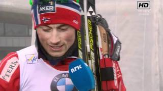 VM Men&#39;s Team-Sprint Holmenkollen 2011 - Petter Northug INTERVIEW